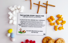 The Easter Story Snack Mix For Kids With Printable