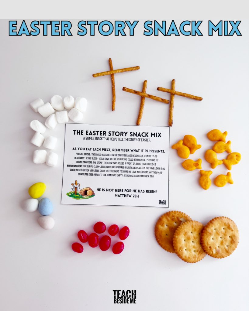 The Easter Story Snack Mix For Kids With Printable The Easter Story Snack Mix For Kids With Printable