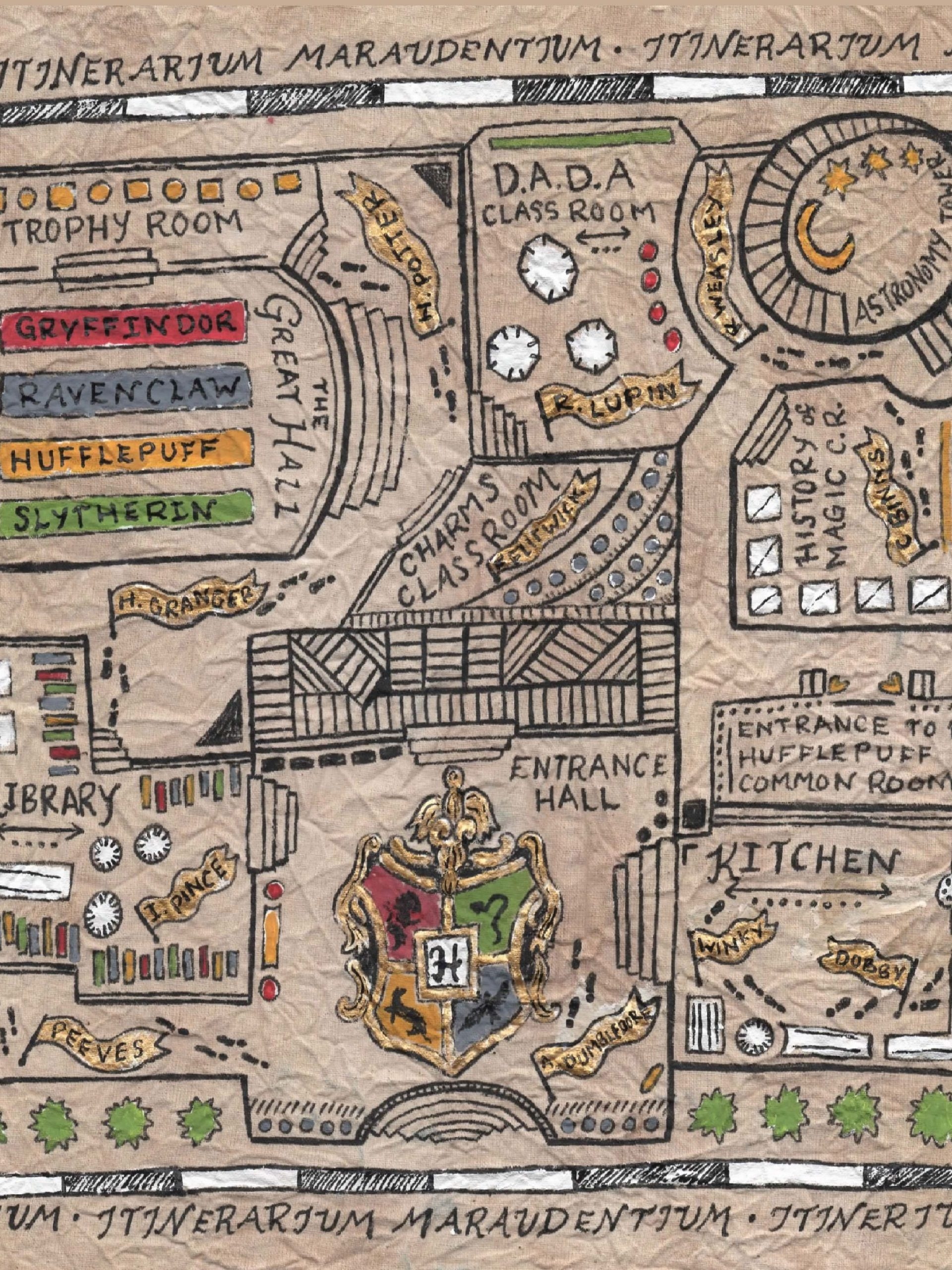 The Marauders Map Side 1 Art Print