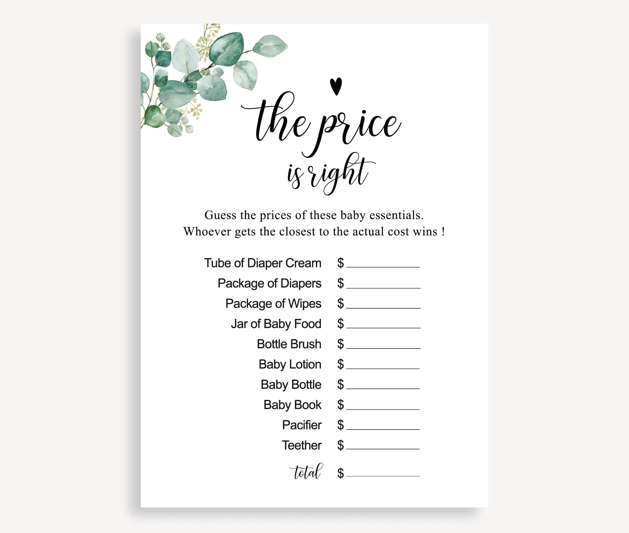 The Price Is Right Game Template