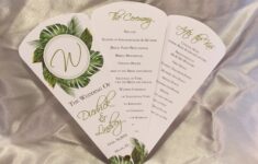 The Tropics Wedding Program Fans Petal Fan Programs Beach Fan Programs Destination Wedding The Tropics