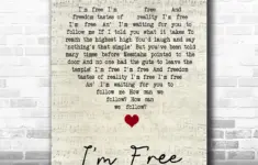 The Who Im Free Script Heart Song Lyric Quote Music Print