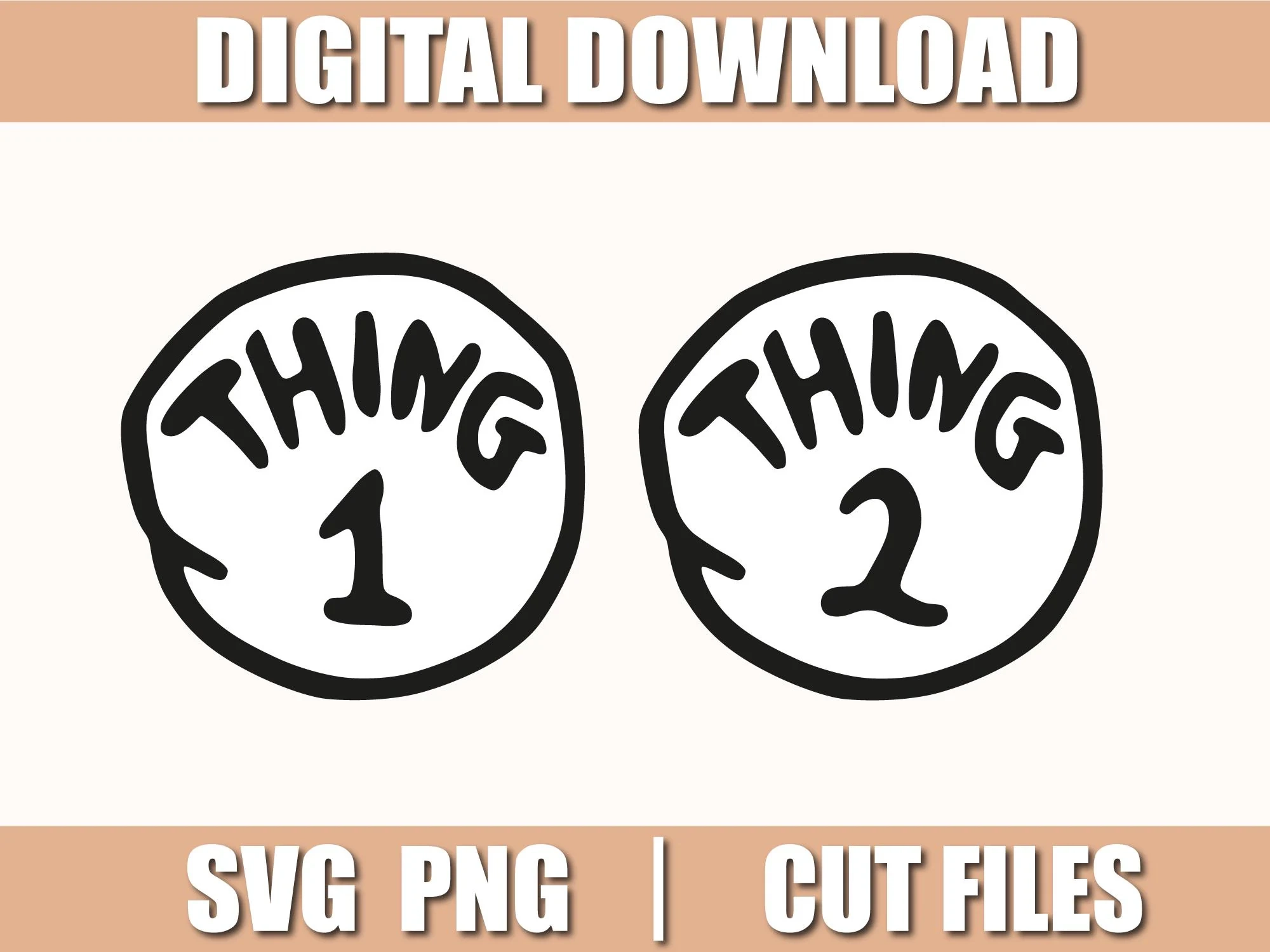 Thing 1 Thing 2 Printable Thing 1 Thing 2 Printable