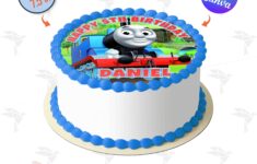 Thomas Train Edible Topper Cake Canva Template