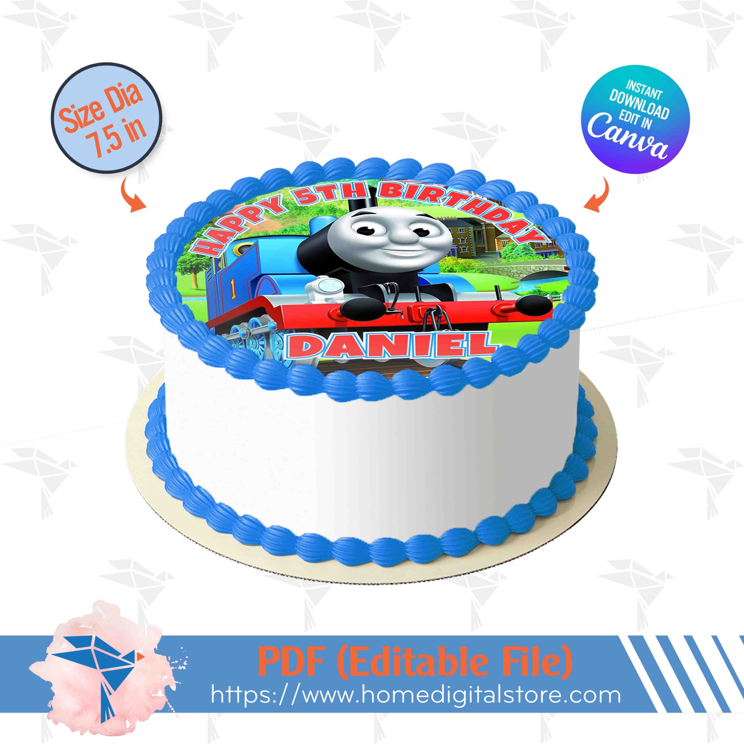 free thomas the tank engine cake template
