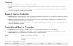Toolbox Talk Hearing Protection Template