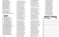 Top 300 List Fantasy Football 2023 Cheat Sheet