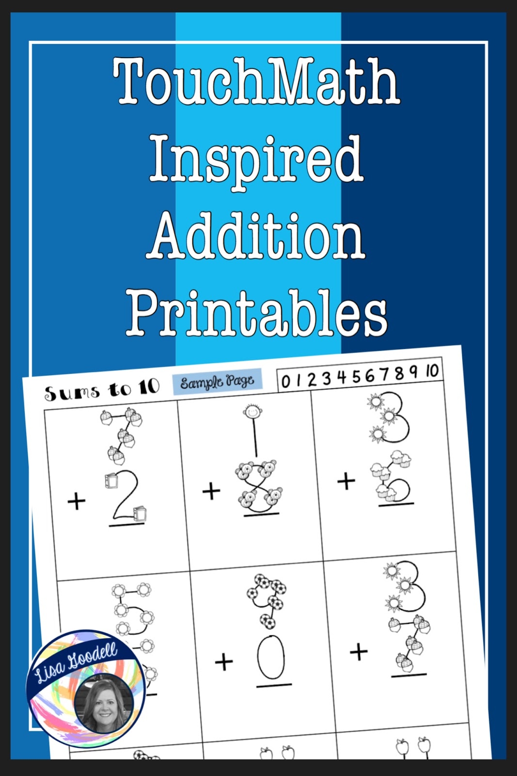 Touchmath Inspired Printables Supplement Worksheets