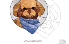 Toy Poodle Stained Glass Dog Pattern