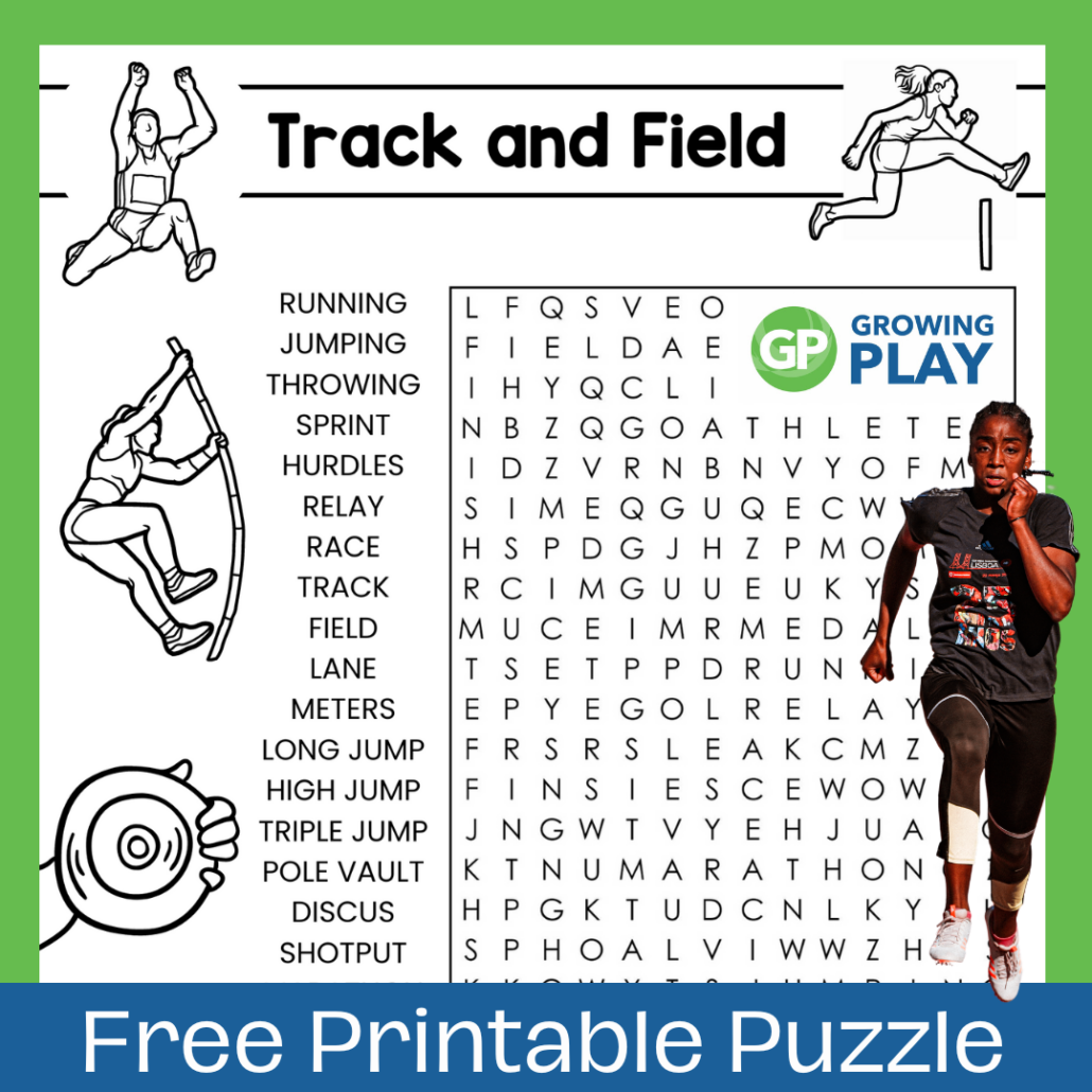 Track And Field Word Search