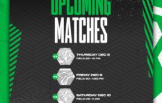 Track Field Schedule Graphic Template