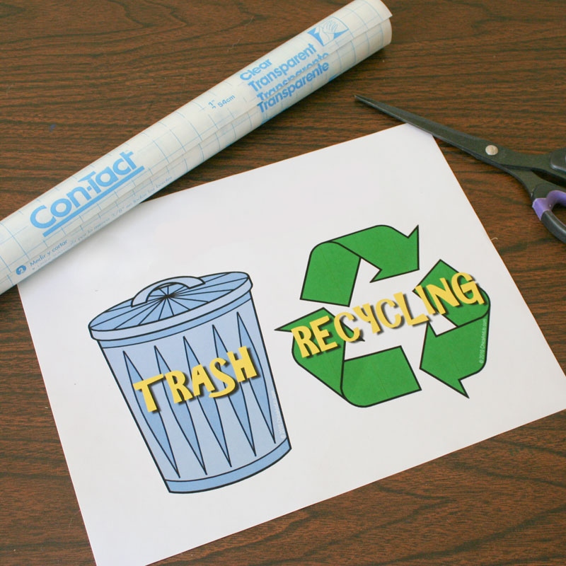 Trash And Recycling Labels Trash And Recycling Labels
