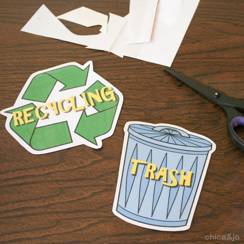 Trash And Recycling Labels Trash And Recycling Labels