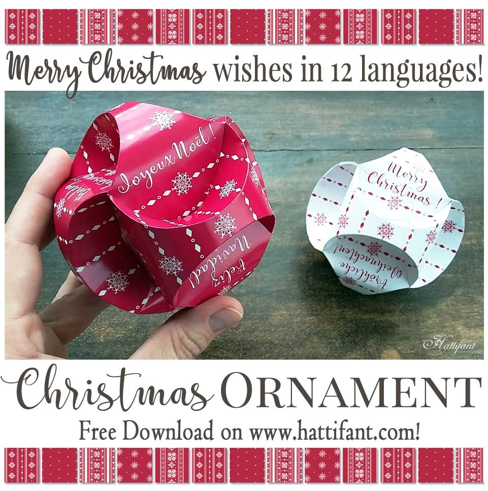 Triskele Paper Globes Christmas Pattern Edition