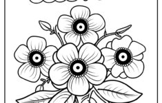 Tropical Flower Coloring Pages