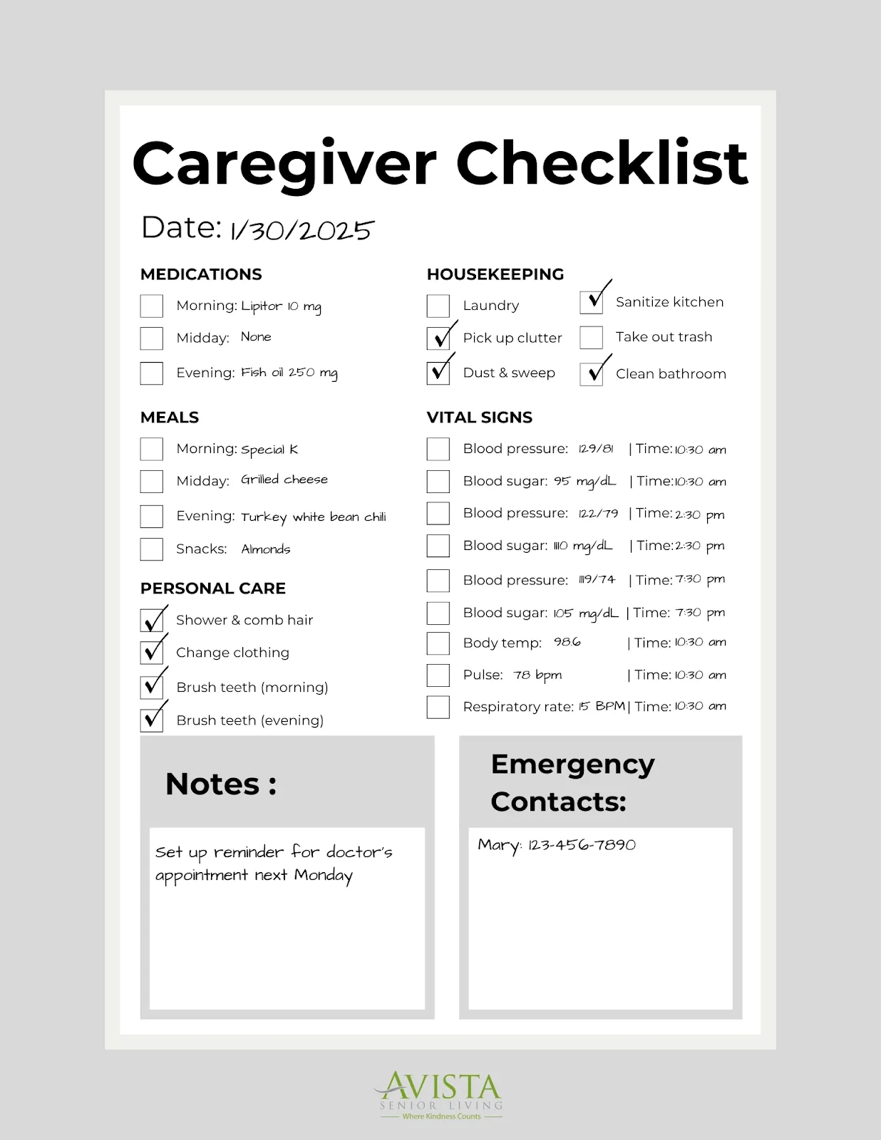 Try Our Free Senior Caregiver Daily Checklist Template Try Our Free Senior Caregiver Daily Checklist Template