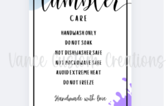 Tumbler Care Instructions Free Printable