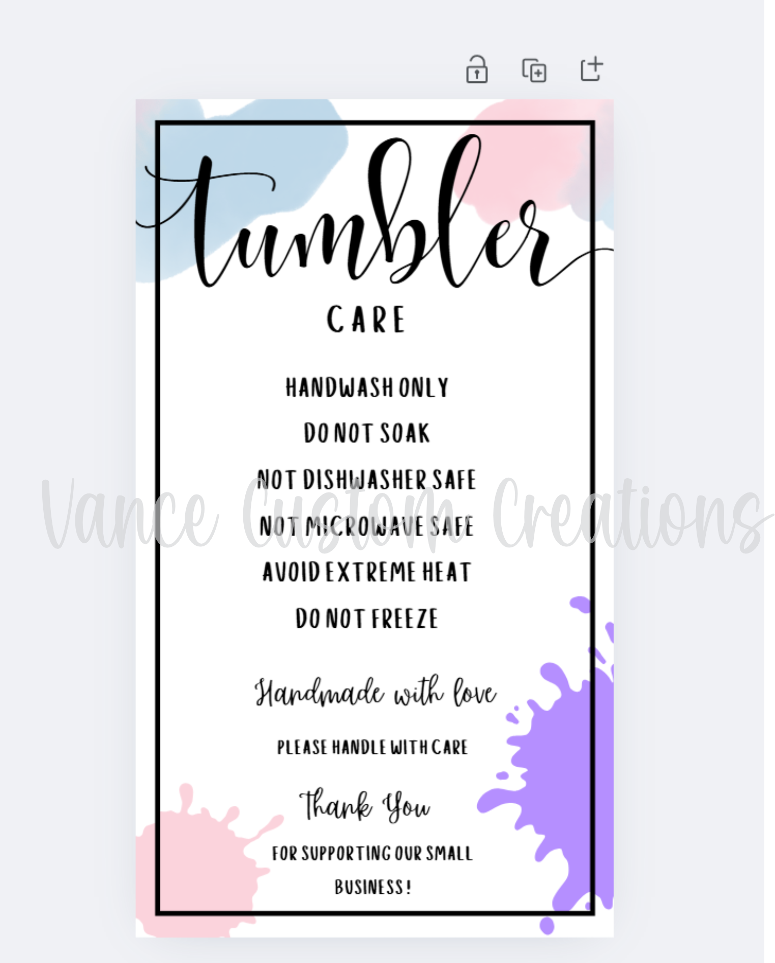 free printable tumbler care instructions free printable tumbler care instructions