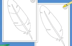Turkey Feather Template
