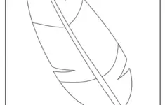 Turkey Feather Template