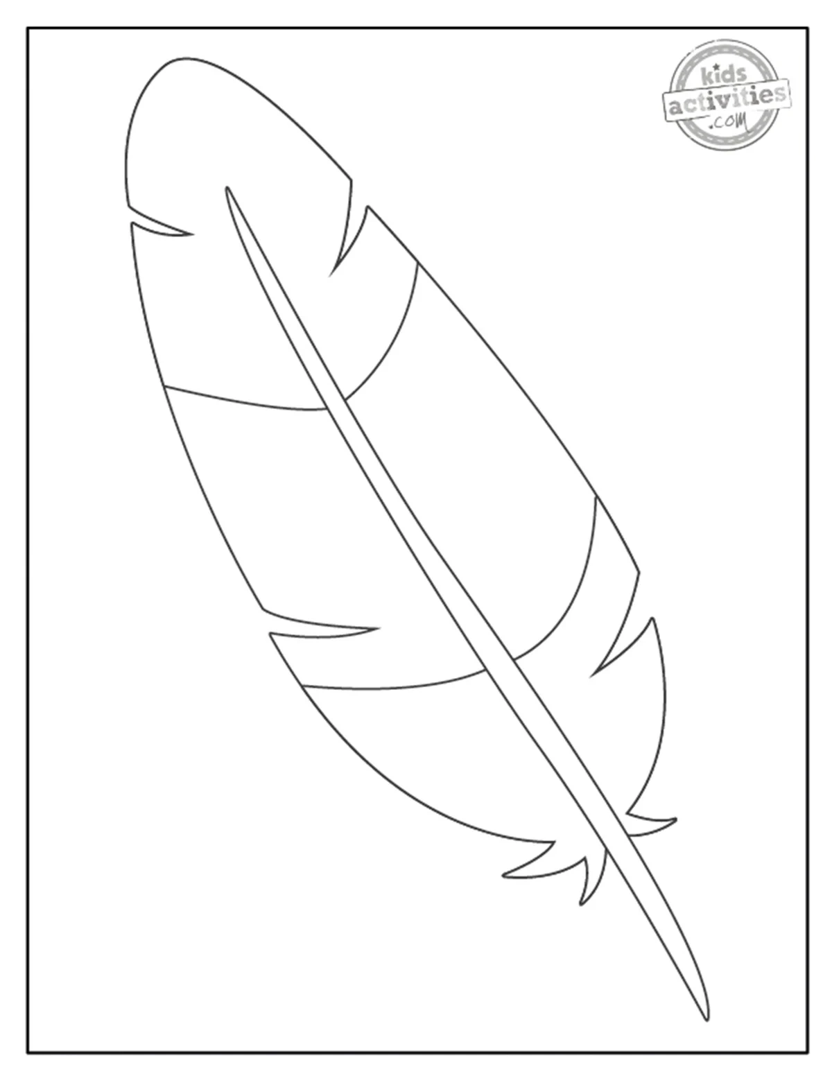Turkey Feather Template Turkey Feather Template