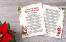 Twas The Night Before Christmas Left Right Game