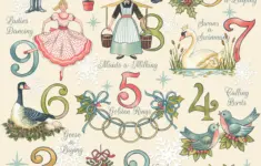 Twelve Days Of Christmas Print From