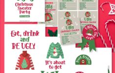 Ugly Christmas Sweater Printables