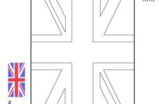Union Jack Colouring Template Olympics