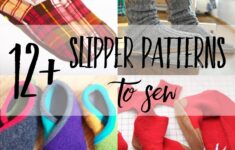 Upcycled Wool Fox Slippers