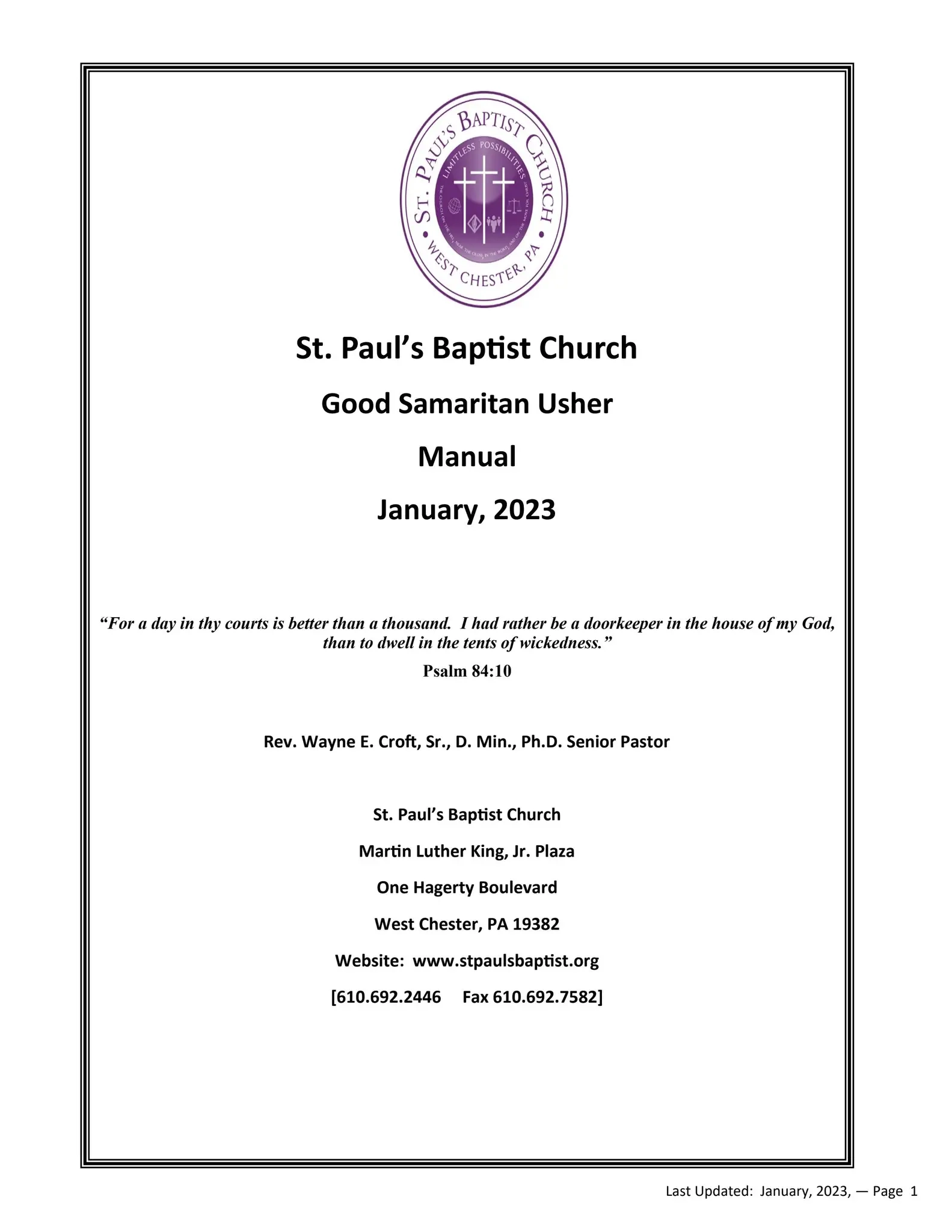 Usher Manual Pdf 012023 Usher Manual Pdf 012023