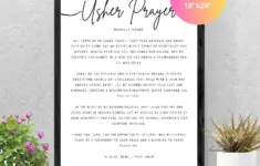 Usher Prayer Wall Art Printable