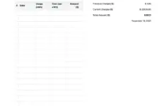 Utility Bill Template