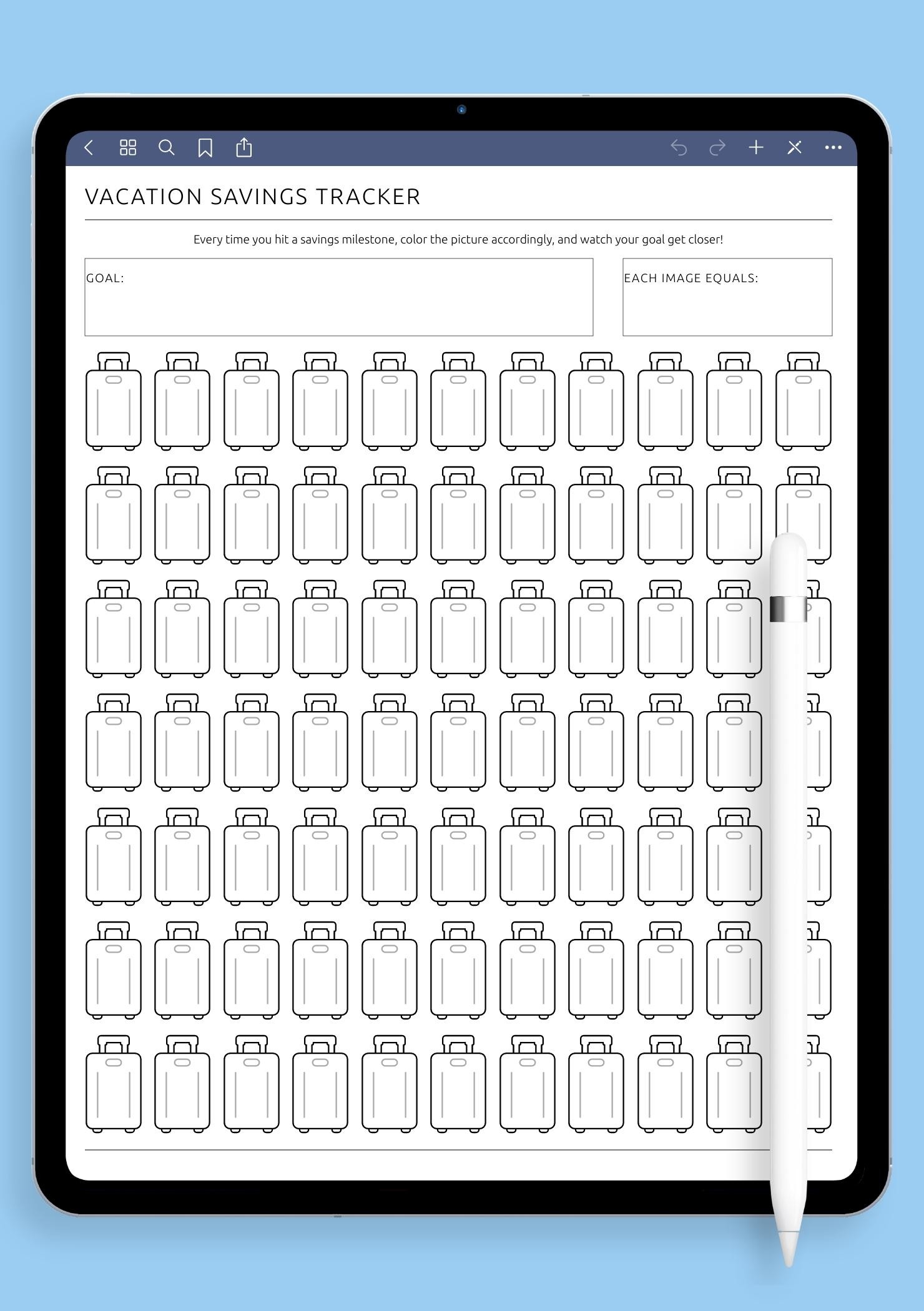 Vacation Savings Tracker