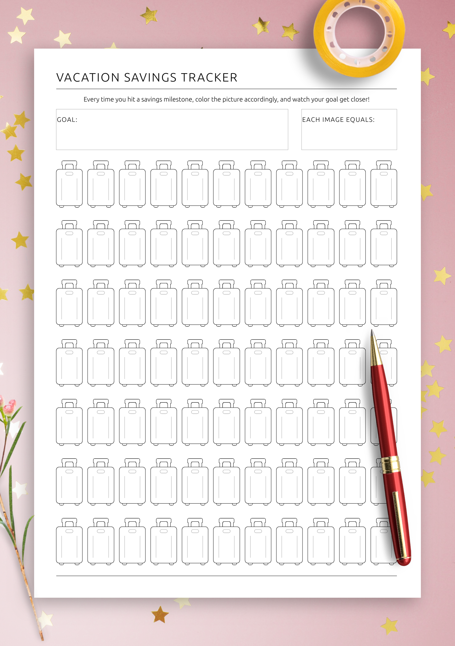 Vacation Savings Tracker