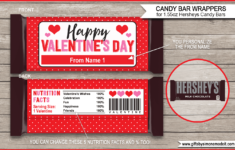 Valentine Hersheys Candy Bar Wrappers