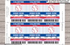 Valentines Baseball Class Gift Card