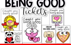 Valentines Day Caught You Being Good Reward Tickets Classroom Management