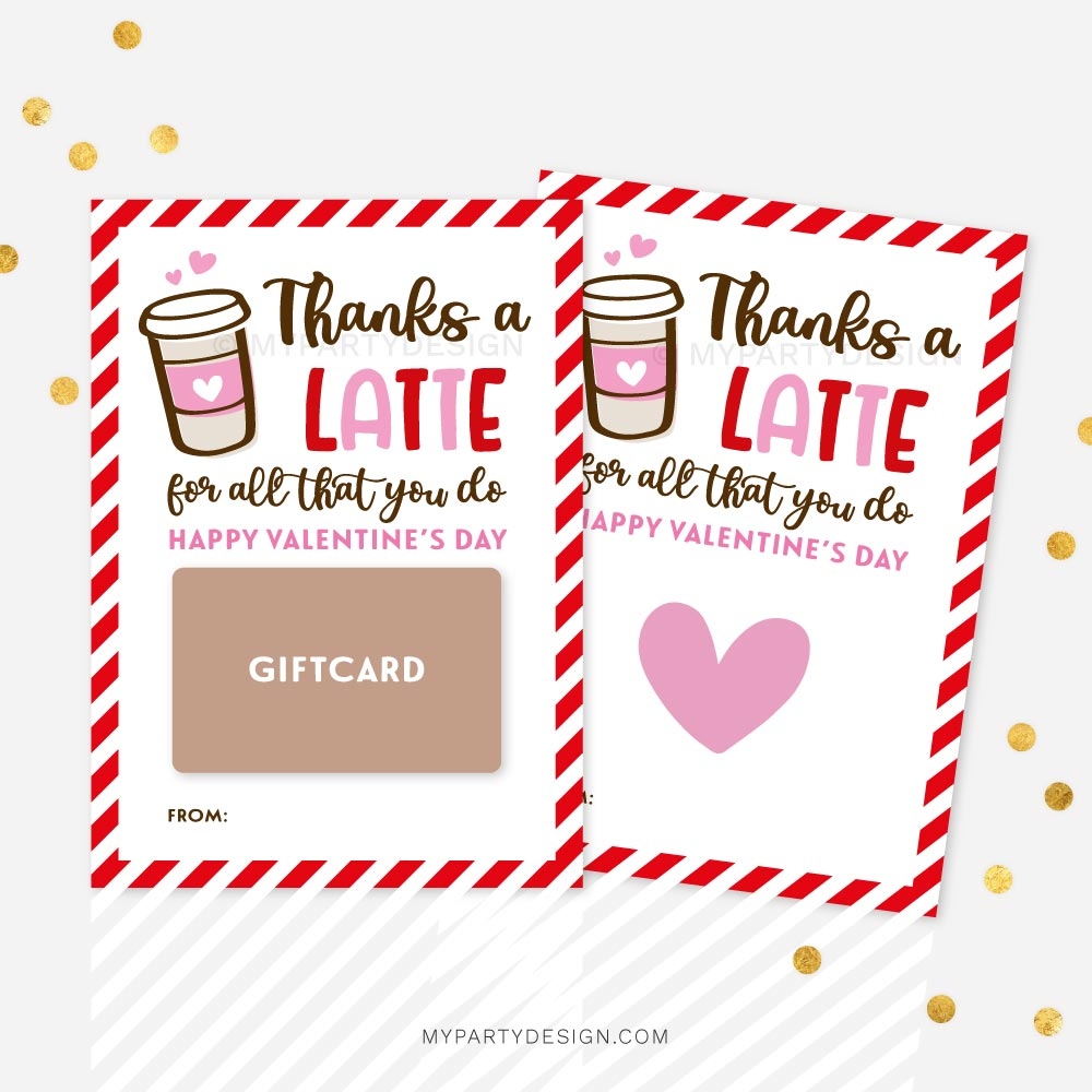 Valentines Day Gift Card Holder Thanks A Latte Valentines Day Gift Card Holder Thanks A Latte