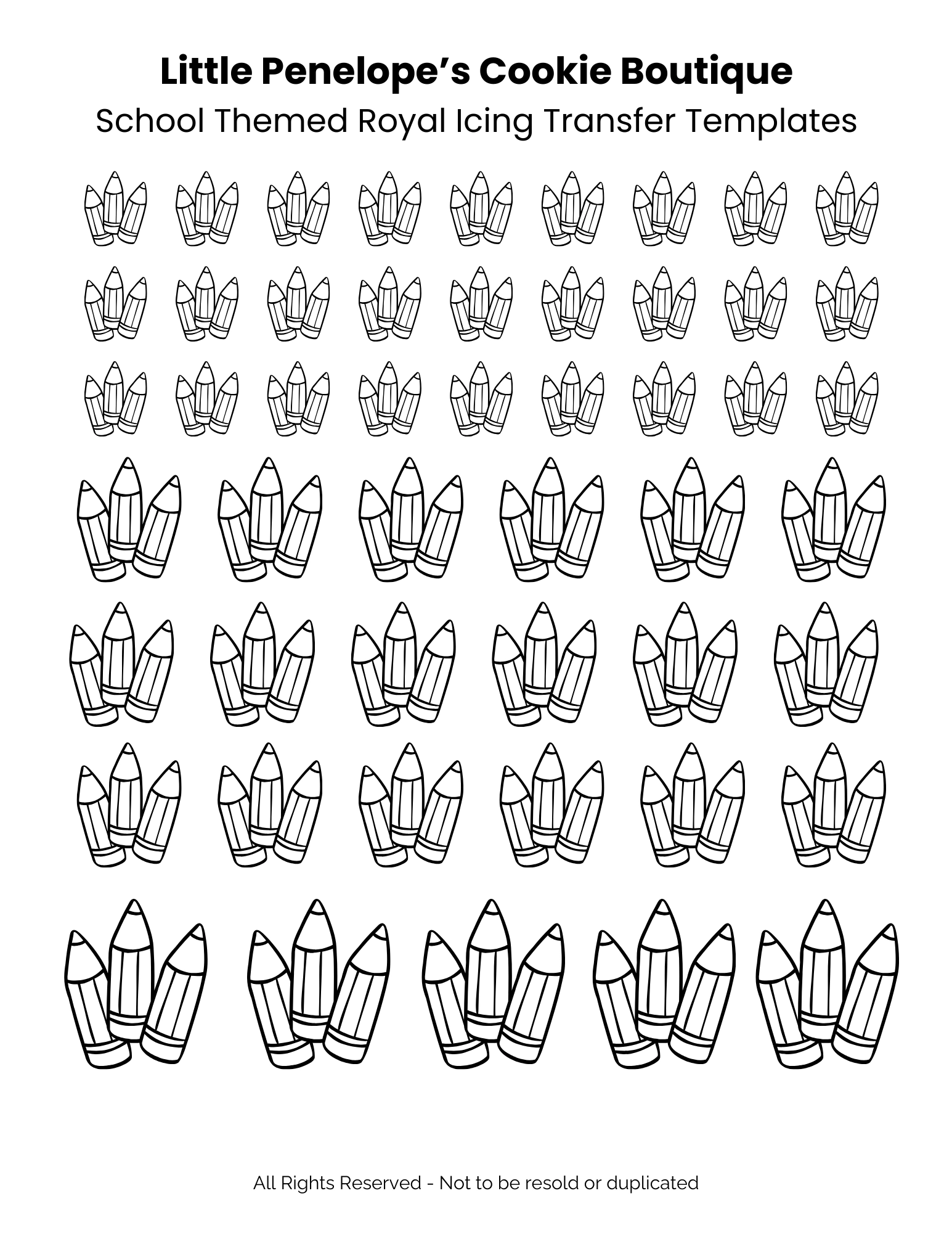Valentines Themed Royal Icing Transfer Template Valentines Themed Royal Icing Transfer Template