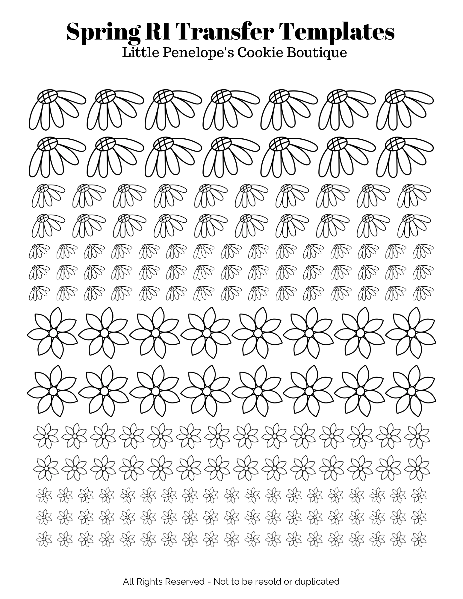 Valentines Themed Royal Icing Transfer Template Valentines Themed Royal Icing Transfer Template