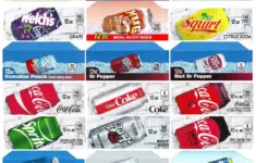 Vending World 36x Flavor Strip For 12 Oz Cans Soda Pepsi Coke Vending Fits Dixie Narco Vendo