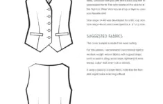 Veronica Vest Pdf Sewing Pattern