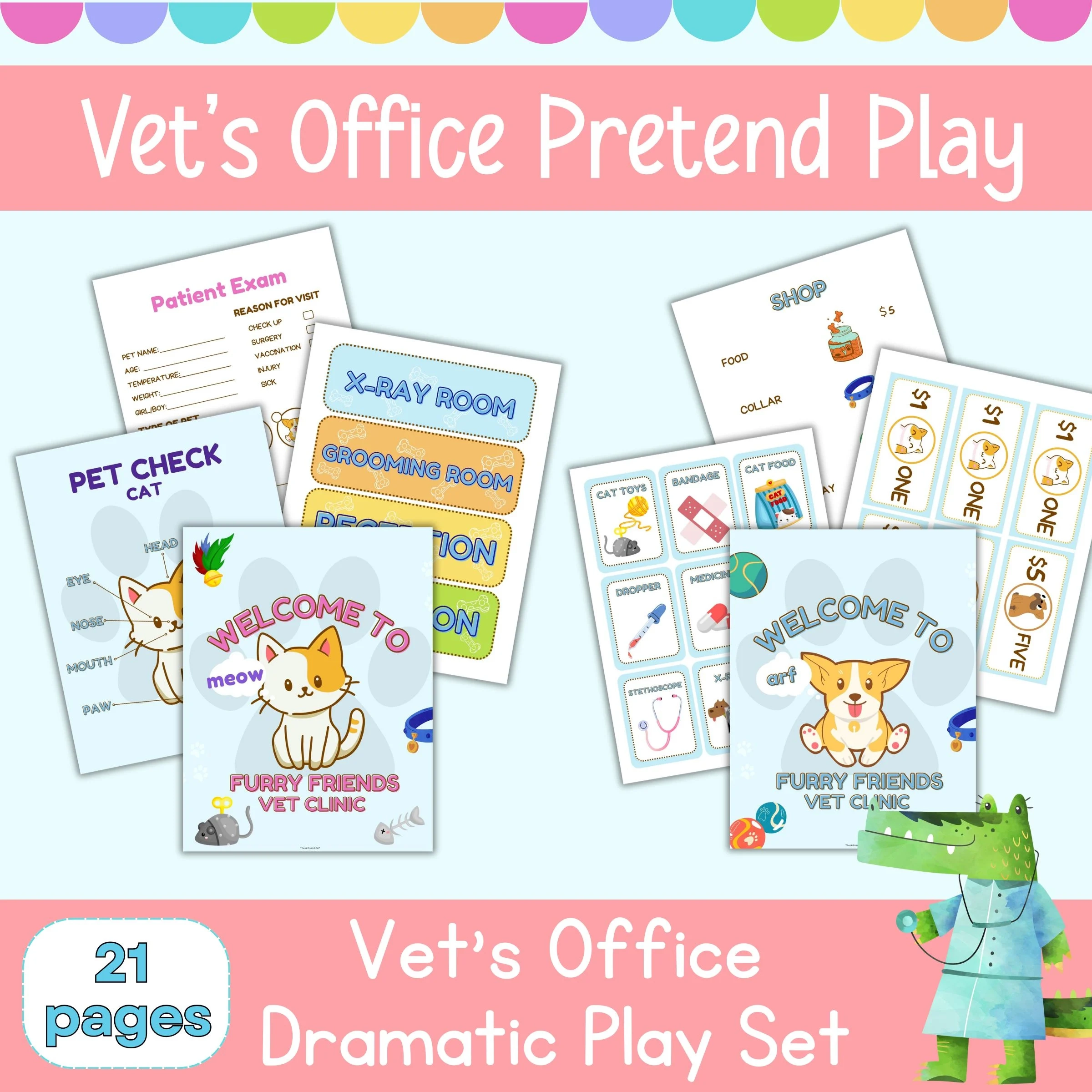 Vet Clinic Dramatic Play Free Printables Vet Clinic Dramatic Play Free Printables