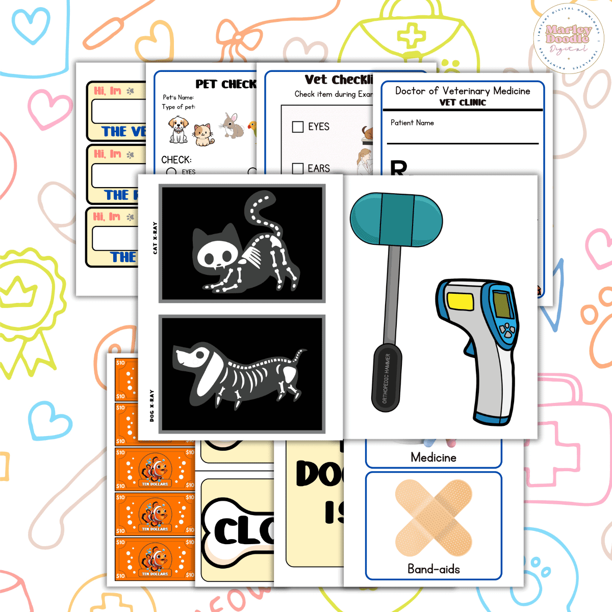 Vet Clinic Dramatic Play Printables