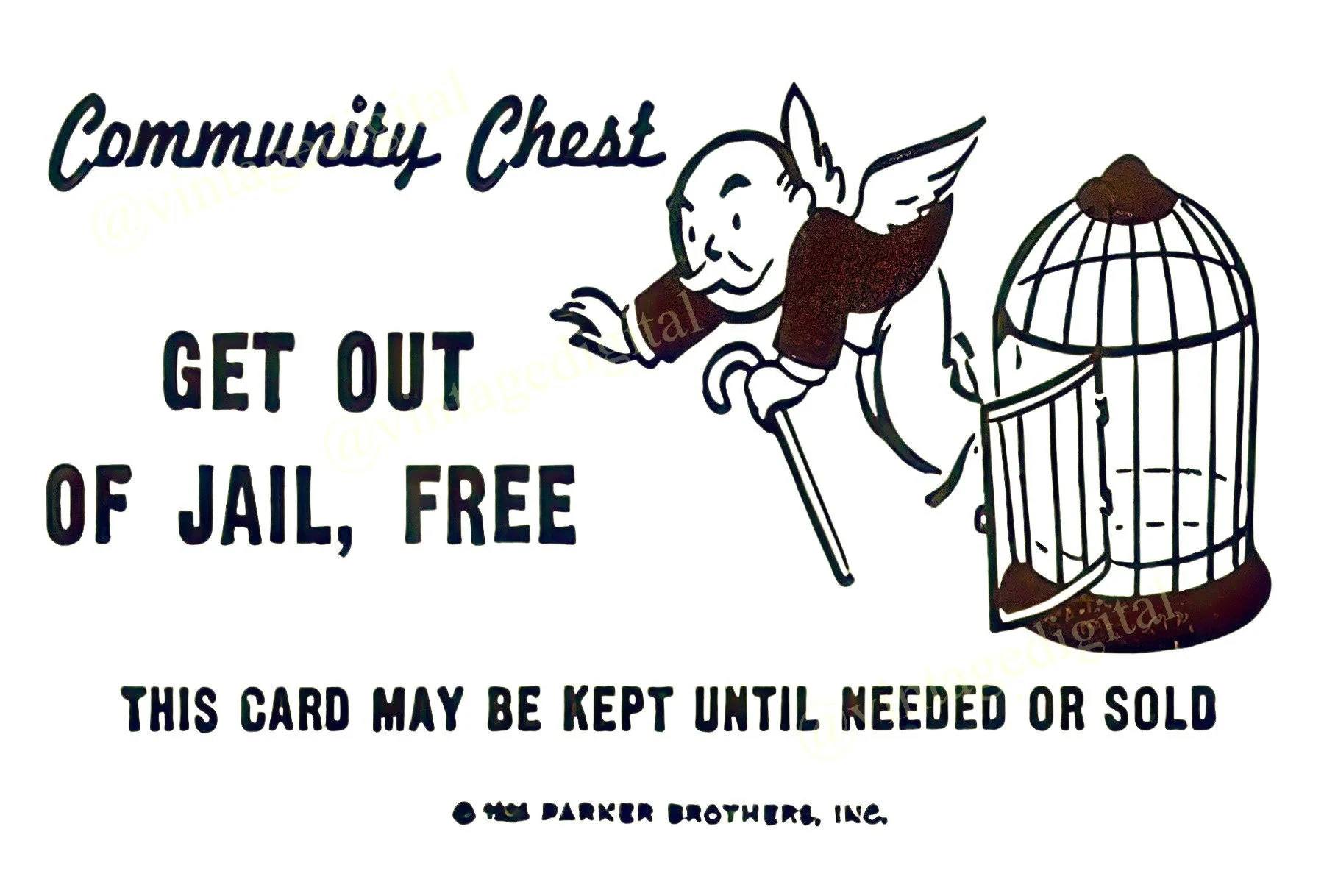 Vintage 1960s Monopoly Game Community