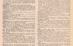 Vintage Dictionary Page Printables