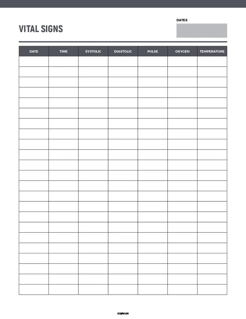 Vital Signs Sheet V2 Vital Signs Sheet V2