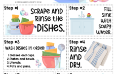 Wash Your Dishes Sign Printable