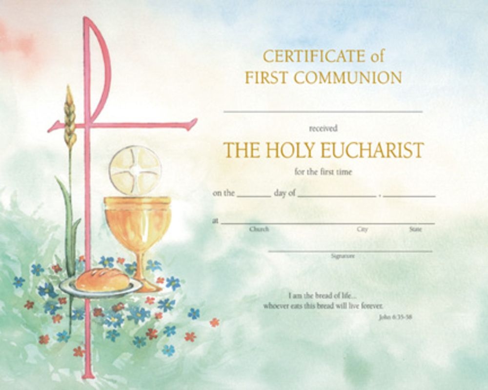Watercolor First Communion Certificate With Envelope aspx Watercolor First Communion Certificate With Envelope aspx